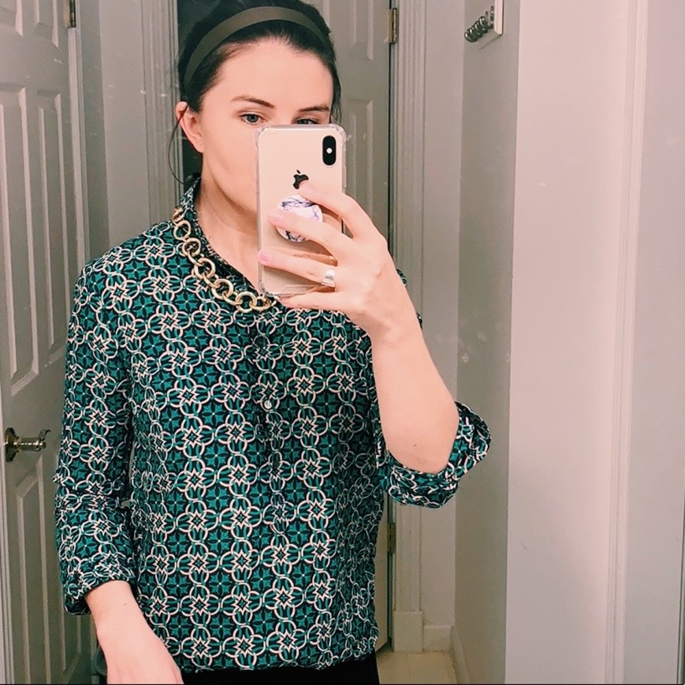 J. Crew Patterned Blouse - image 2